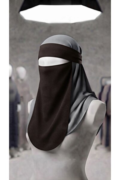 skycott Stylish and Elegant Long Cut One-Piece Hijab Veil, Face Covering