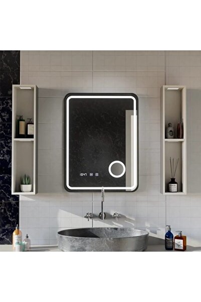 Flippy Καθρέφτης LED Ulrich Touch με Σύστημα Αποθάμβωσης, Ρολόι και Ένδειξη Θ...