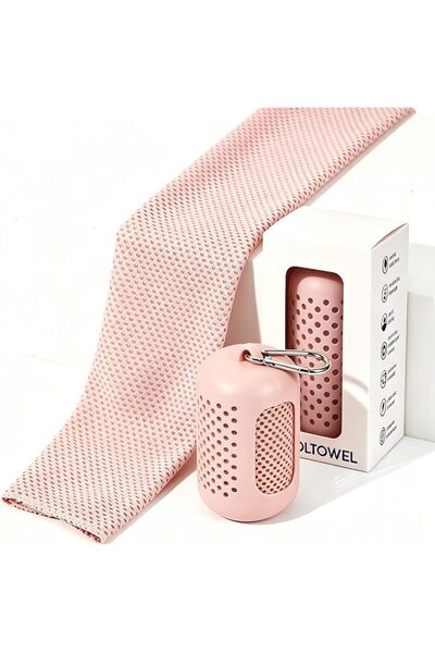 GENERAL Cooling Gym Towel with Silicone Capsule Case, Portable Lightweight Mi...