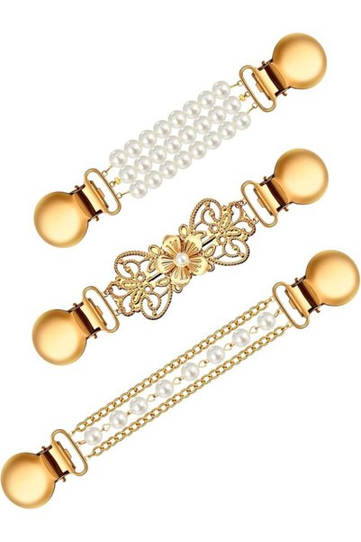 GENERAL 3 Pack Vintage Sweater Shawl Clips, Shirts Dresses Shawl Clifor Women...