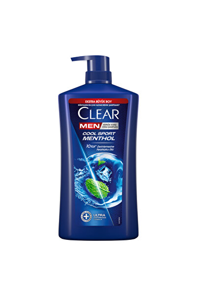 Clear Men Kepeğe Karşı Etkili Şampuan Cool Sport Menthol Ekstra Büyük Boy 895 ml