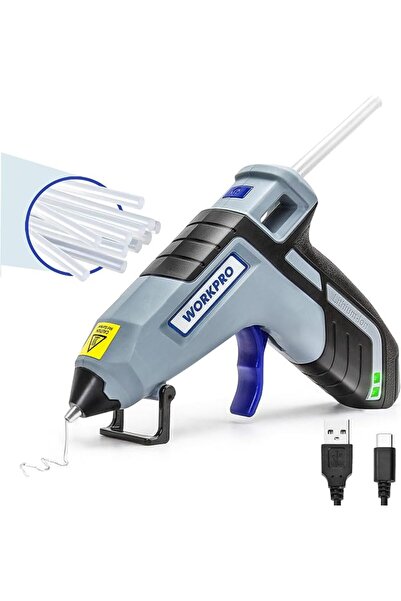 Workpro مسدس غراء لاسلكي 3.6 فولت مع 20 قطعة من أعواد الغراء (7×100 مم)