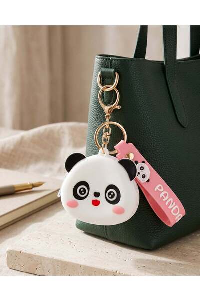 REDTAG Women White Panda Bag Charm