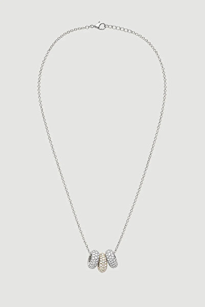 Gusto Cylinder Accessory Necklace - Silver