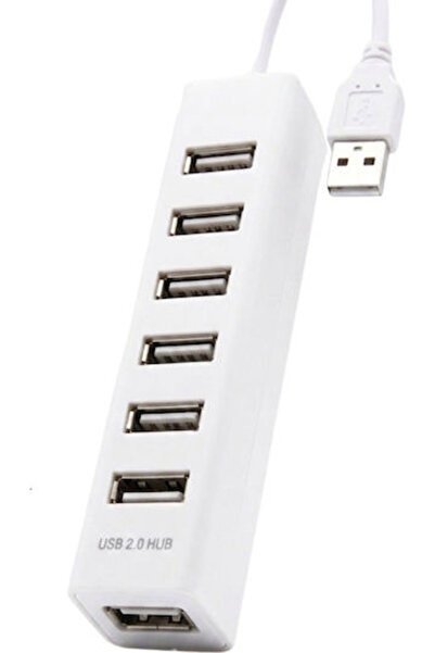 OEM Διανομέας USB 2.0 με 7 θύρες και σύνδεση USB-A, Λευκό, Κωδικός: USB-7-HUB