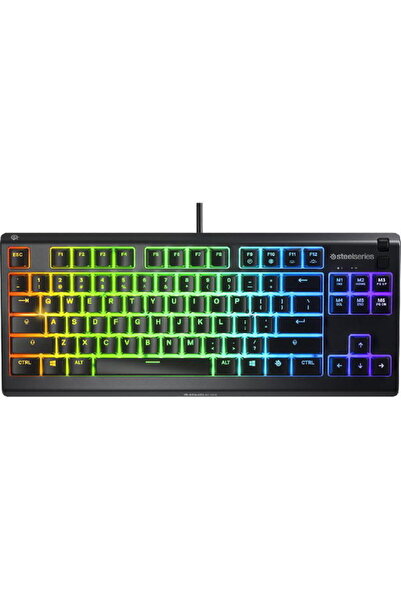 SteelSeries لوحة مفاتيح Apex 3 TKL سلكية، لون أسود