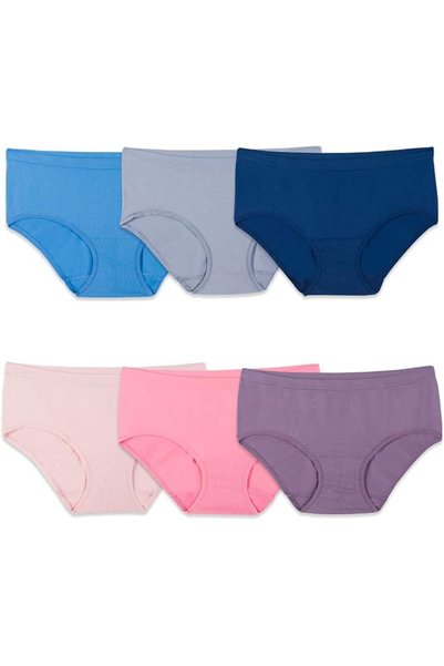 Fruit of the loom ملابس داخلية نسائية بدون خياطة، عبوة من 6 قطع (عبوة من 6 قطع)