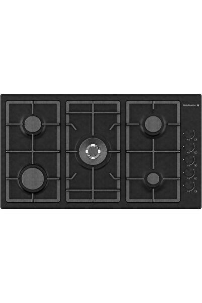 Kelvinator موقد غاز مدمج أسود 90 سم KRBH-ASCLTTGV-M95/BM