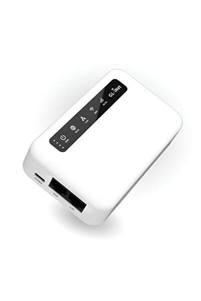 OEM GL.iNet GL-XE300 Puli 4G LTE endüstriyel Router, OpenWrt, 5000mAh pil