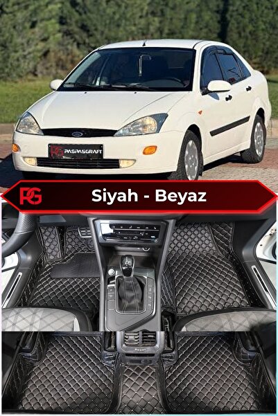 PASPASGRAFT Ford Focus 1 1998-2005 Araca Özel 8D Deri Tam Kaplama Su Geçirmez...