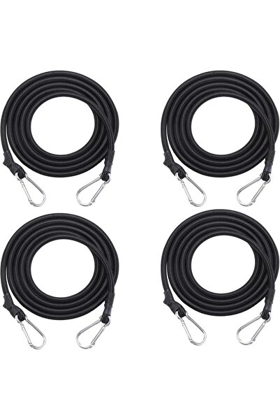GENERAL Bungee Cords with Carabiner, 4 Pack Strong Elastic Bungee Straps Long...