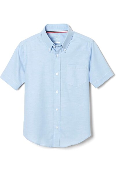 French Toast Boys' Short Sleeve Oxford Dress Shirt (Standard & Husky)