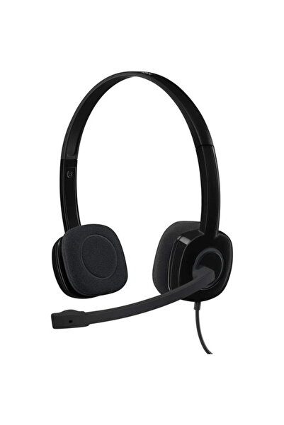 logitech H151 Stereo Headset, Wired, Black - 981-000589