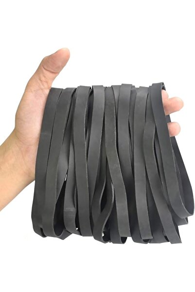 GENERAL 35 Pieces Black Rubber Bands Elastic Bands Wide Stationery 10 mm Rubb...