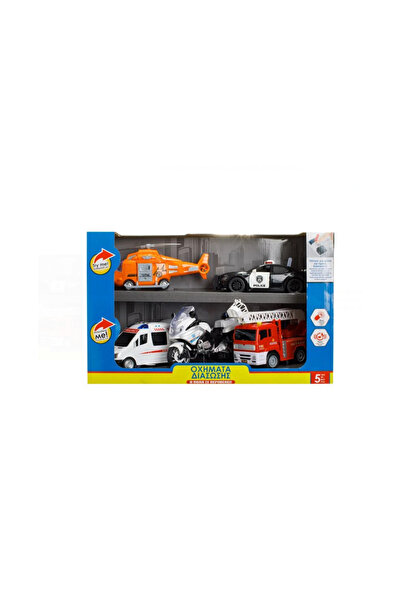 Generic Brand Set Vehicule de Salvare cu Sunete si Lumini - 5 buc