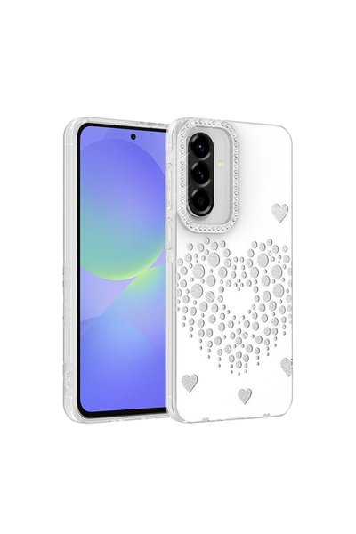 kilifone غطاء حماية متوافق مع هاتف Galaxy A56 من نوع Drop Stone Rivas - أبيض ...