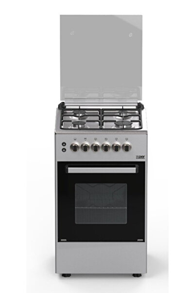 X PER Xper Gas Oven 52.5*50 cm 4 Burners Turkish Steel XP510GGEN