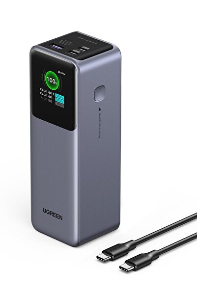 Ugreen Nexode Pro Powerbank 25000mAh 200W, 2X USB-C+1x USB-A