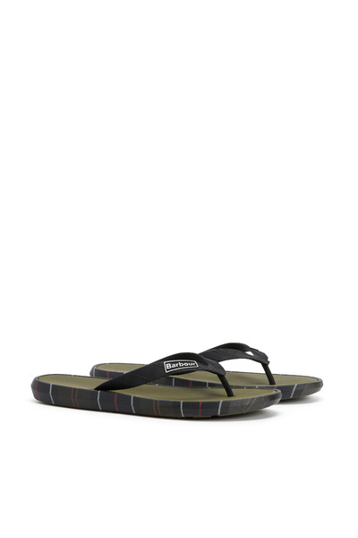 Barbour Oakdale Sandalet OL91 Olive/Classic Tartan
