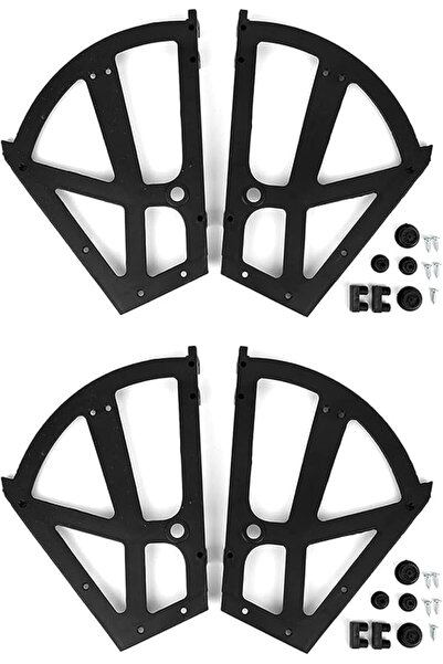 Generic Furniture Hinges 4-Piece Set - Heavy Duty Frame Hinges with 180-Degre...