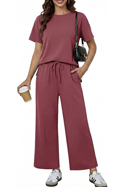 GENERAL PINSPARK 2 Piece Sets for Women Soft Short Sleeve Matching Lounge Set...
