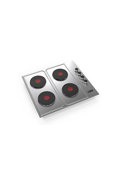 X PER Xper Built-in Electric Hob 58 cm 4 Burners Turkish Stone Steel XPBH60E
