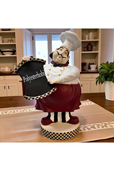 POLYESTERHOBİ İtalyan Aşçı Dekoratif Biblo , Ev , Mutfak , Restaurant , Cafe,...