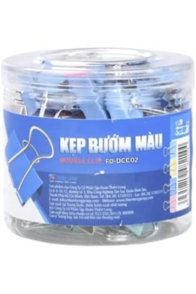 FLEXOFFICE FO-DCC02 Butterfly Double Clip 100-Pack, 19 mm Size