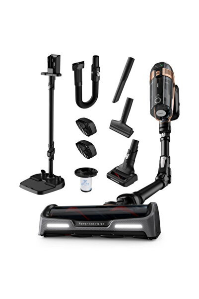 TEFAL Cordless Electric Vacuum Cleaner, 230 Air Watts, Copper/Black - TY99F1HO