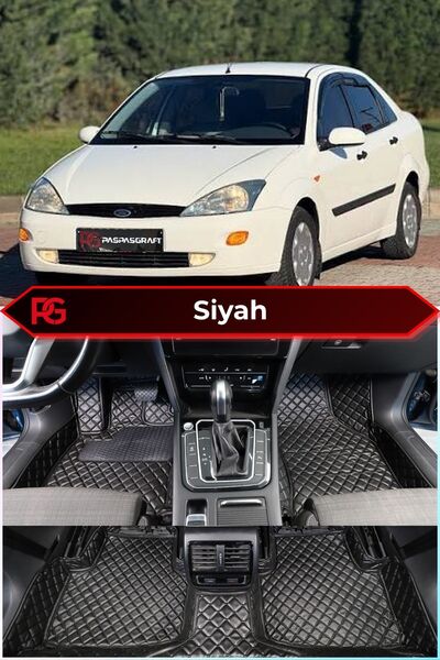 PASPASGRAFT Ford Focus 1 1998-2005 Araca Özel 8D Deri Tam Kaplama Su Geçirmez...