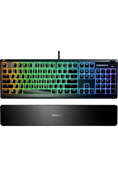 SteelSeries لوحة مفاتيح ألعاب أبكسي 3، سلكية، سوداء - SS-64928