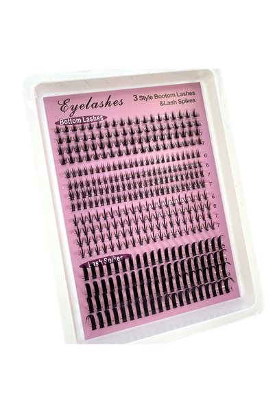 Choice MIX D ZH23huaxianzi AMSDCN 16Rows Bottom&Spiky Lashes Clusters Volume ...