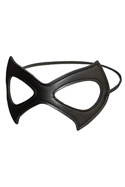 Choice Black Adjustable Leather Cat Mask for Cosplay Mardi Gras Ball Hallowee...