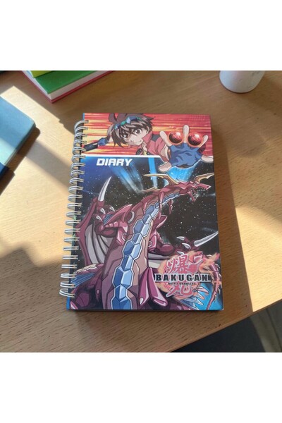 Hureggo Bakugan Battle Brawlers Designed A5 Hard Cover Spiral Bound Lined Not...