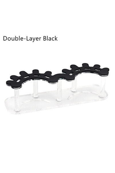 Choice Black double layer Single Double Layer Lash Tweezers Holder Acrylic Cl...