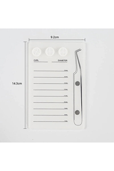 Choice A24-white 1pcs Acrylic Eyelash Holder False Lashes Tray Display Board ...