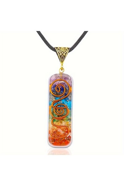 Choice 1 PCS 1pcs 7-Chakra Reiki Stone Pendant Necklace, Yoga Balancing Stone...