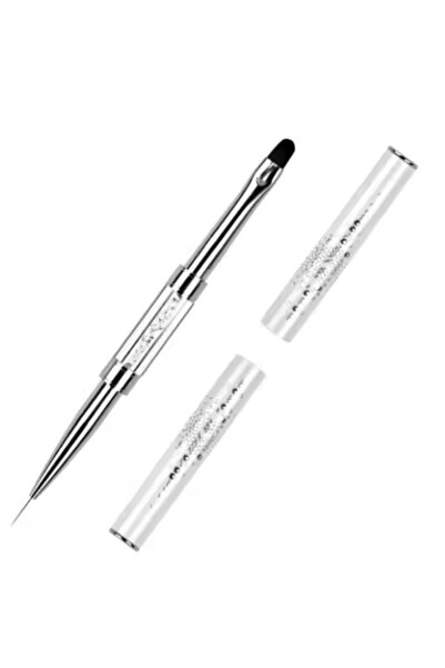 Choice 1pcs Pro Dual-Ended Builder Gel Nail Brush w/Rhinestone Handle - For F...