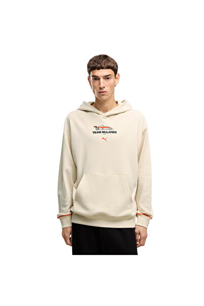 Puma McLaren Racing Graphic Erkek Bej Günlük Stil Sweatshirt 63787206