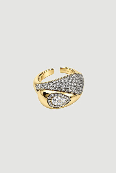 Gusto Stone Ring - Gold