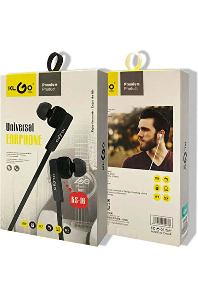 AT Performance Casti In-Ear KLGO KS-16 cu mufă Jack de 3.5mm, Negru