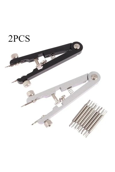 Choice Black-Silver 6825 Watch Pliers Watch Spring Bar Plier Tool Kit Tweezer...