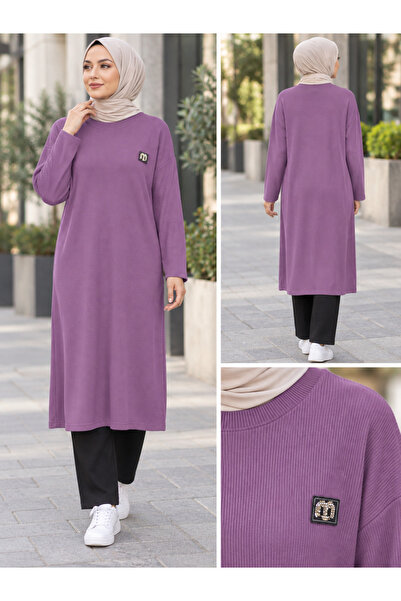ECK MODA Women's Full Lycra Flexible Loose Fit Knitwear Long Tunic