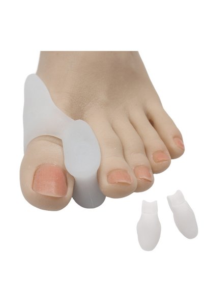 Choice WHITE 2Pcs=1Pair Silicone Toes Separator Bunion Bone Ectropion Adjuste...