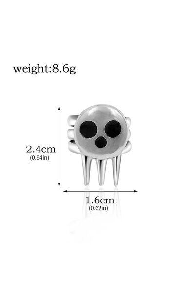 Choice R00097 Anime Soul Eater Sun and Moon Brooch Pendant Death the Kid Skul...