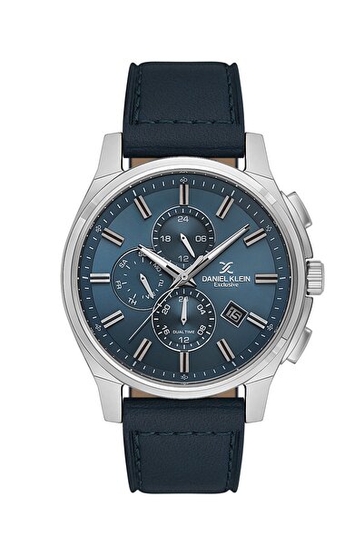 Daniel Klein Case Silver Band Navy Blue Color Internal Indicators Active Gift...