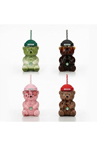 Starbucks Starbucks Glass Bear Cup Mug with 4 Colors Bearista