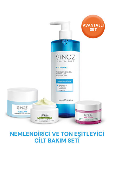 SİNOZ Nemlendirici ve Ton Eşitleyici Cilt Bakım Seti
