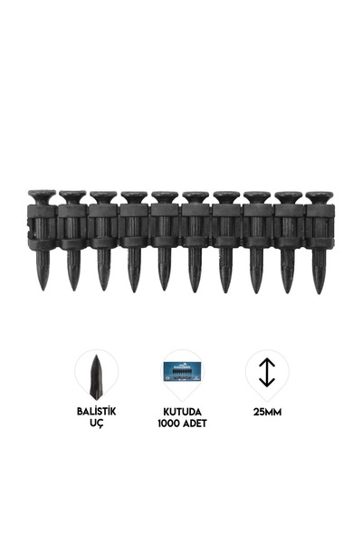 Dawreek Balistik Uçlu Çivi 25MM