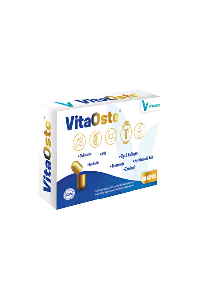 Vitasso VİTAOSTE GLUKOZAMİN,MSM,KOLAJEN,BROMELAİN,BOSWELLİA SERRATA,ZERDAÇAL,...